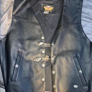Harley Davidson leather vest